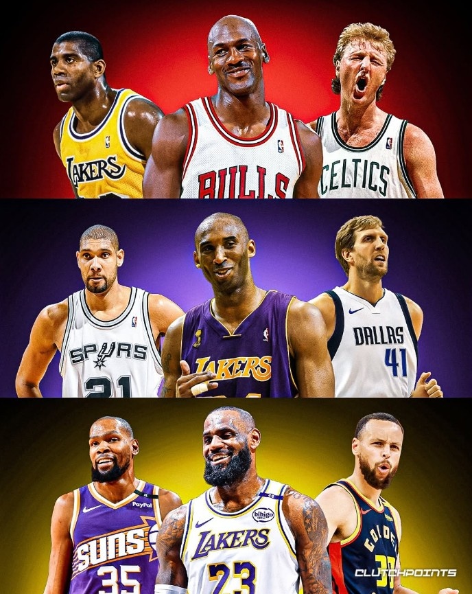 pg热门游戏-美媒探讨：80年代乔丹魔术师伯德对阵00年代科比邓肯奥尼尔与当今詹皇杜兰特库里，哪一时期实力更胜一筹