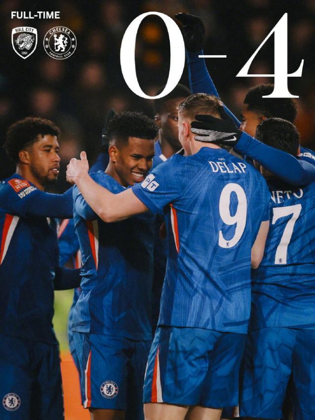 【足总杯】内托“黑色星期五”戴帽 切尔西4比0赫尔城